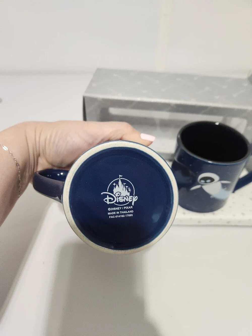 Disney Parks WALL·E and EVE Blue Mug Set